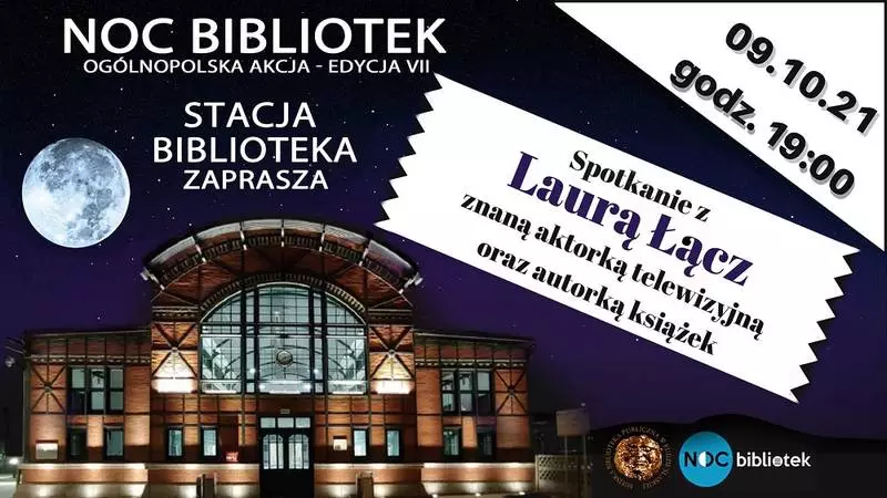 Noc Bibliotek 2021. Spotkanie z Laurą Łącz w Rudzie Śląskiej