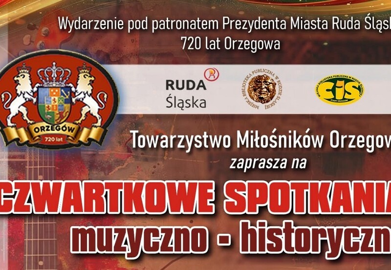 Przed nami Czwartkowe Spotkanie Muzyczno-Historyczne w Orzegowie