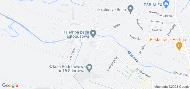 Mapa dojazdu Okręgowa Stacja Kontroli Pojazdów PZMOT Ruda Śląska