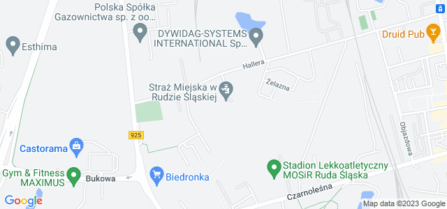 Mapa dojazdu Straż Miejska Ruda Śląska