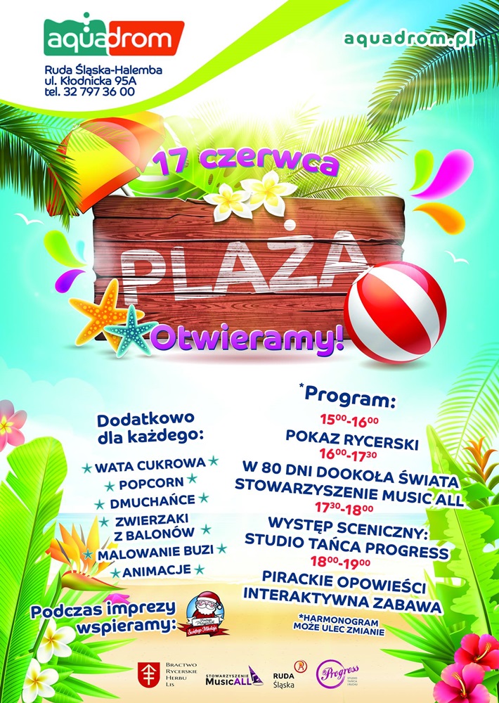 Otwarcie plaży przed Aquadromem