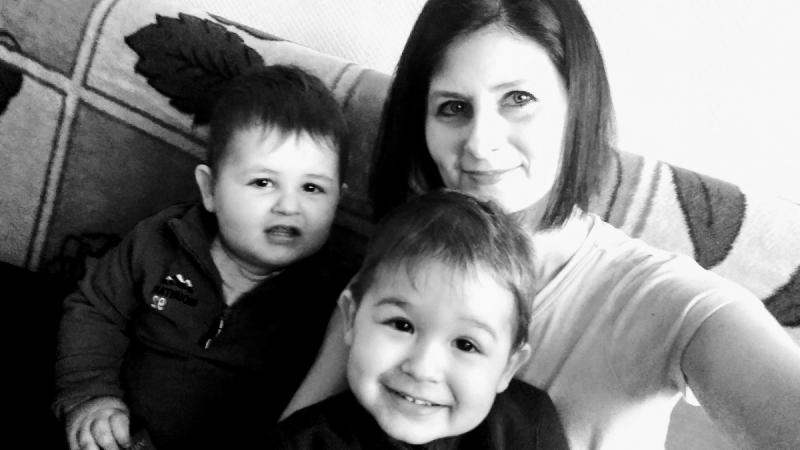 Leon i Wojtuś z mamą