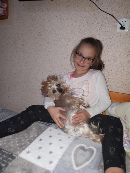 Emilia z psem Majka