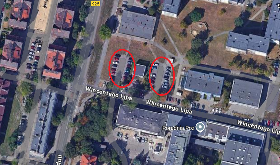 parkingi szpital