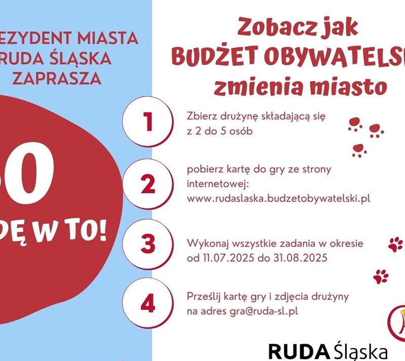„BO idę w to!” – Wakacyjna Gra Miejska w Rudzie Śląskiej startuje po raz trzeci!