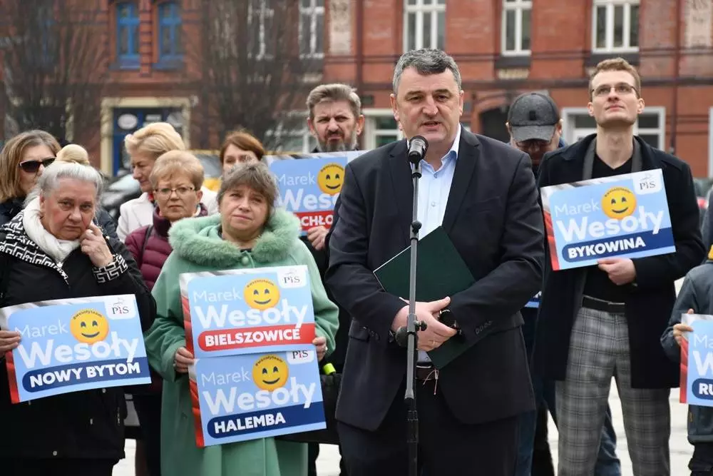 Prawo i Sprawiedliwość przedstawiło kandydatów startujących do Rady Miejskiej w Rudzie Śląskiej. / fot. Jacek Knapik