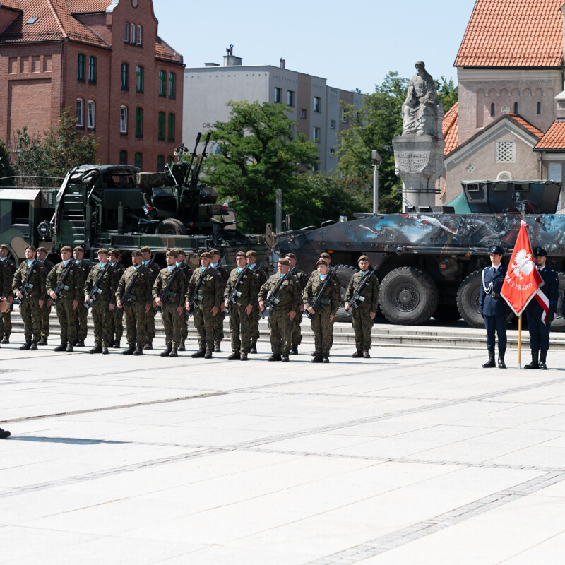 Ruda Śląska uczciła zbliżające się Święto Wojska Polskiego [GALERIA]