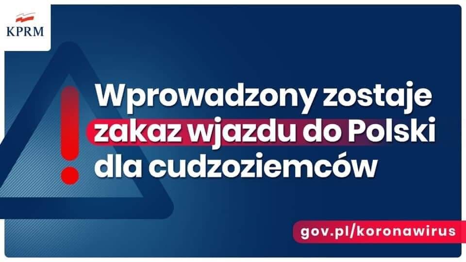 Dziś wieczorem premier Mateusz Morawiecki ogłosił stan zagrożenia epidemicznego. To oznacza m.in. zakaz wjazdu cudzoziemców do naszego kraju, obowiązkową kwarantannę dla Polaków wracających zza granicy, zamknięcie galerii handlowych, przywrócenie kontroli granicznych, czy wstrzymanie zagranicznych połączeń lotniczych i kolejowych.