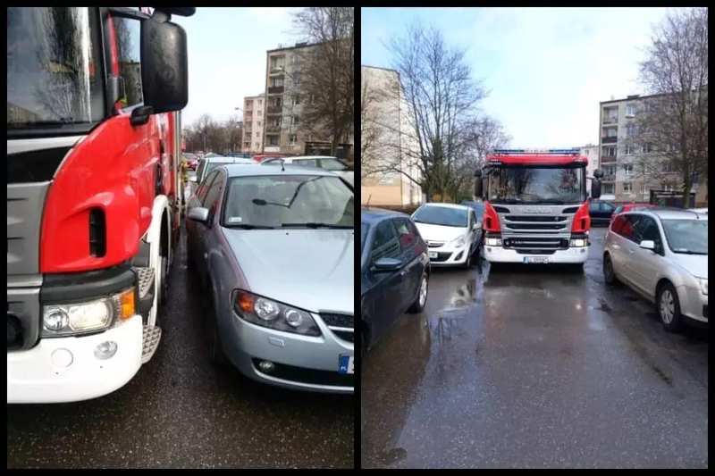 Ulica Energetyków wciąż nieprzejezdna dla wozu strażackiego