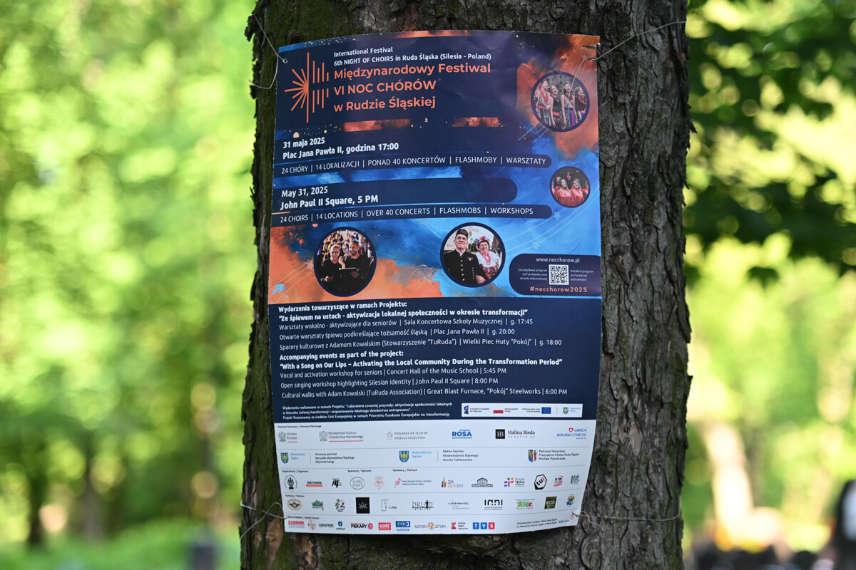 VI Noc Chórów za nami! Unikalny festiwal muzyczny znów zawitał do Rudy Śląskiej, racząc mieszkańców miasta muzyką chóralną, prezentowaną przez blisko 24 zespoły! / fot. Marek Faber
