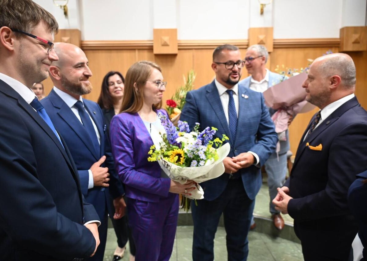 Michał Pierończyk z absolutorium / fot. UM Ruda Śląska